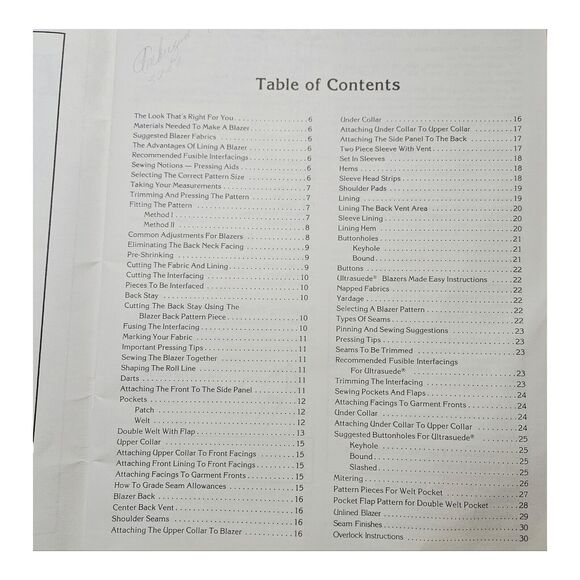 Vtg Blazers Made Easy by Janet Stahl How-to Booklet Home Sewing 1987 Patterns - Picture 4 of 7